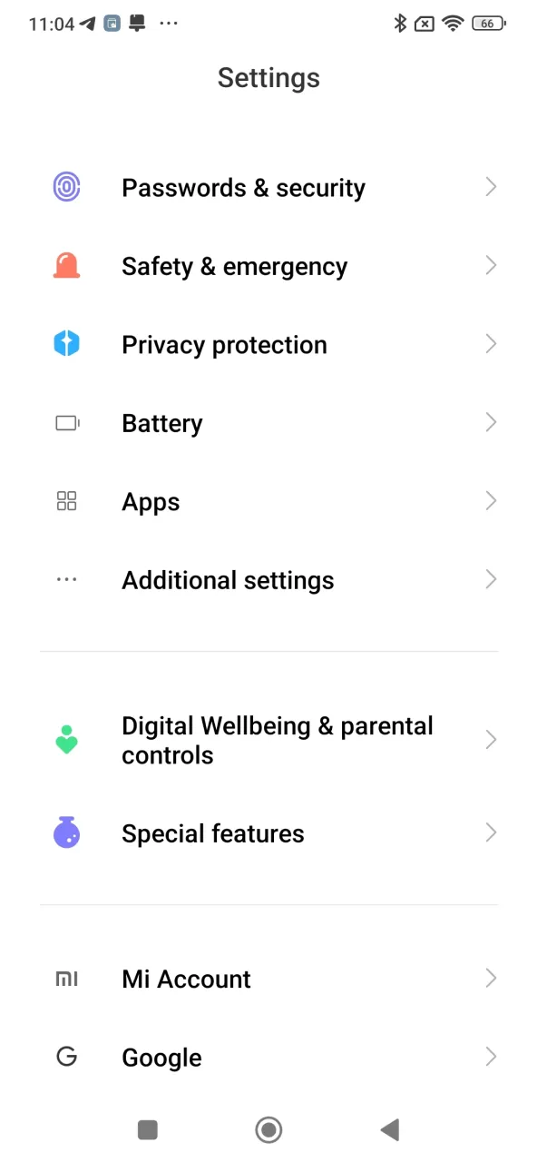 Find Security in your settings to modify permissions for 1Win.