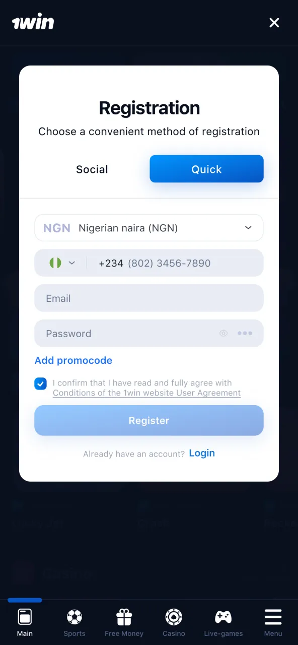Register on 1Win effortlessly and unlock betting and gaming options.
