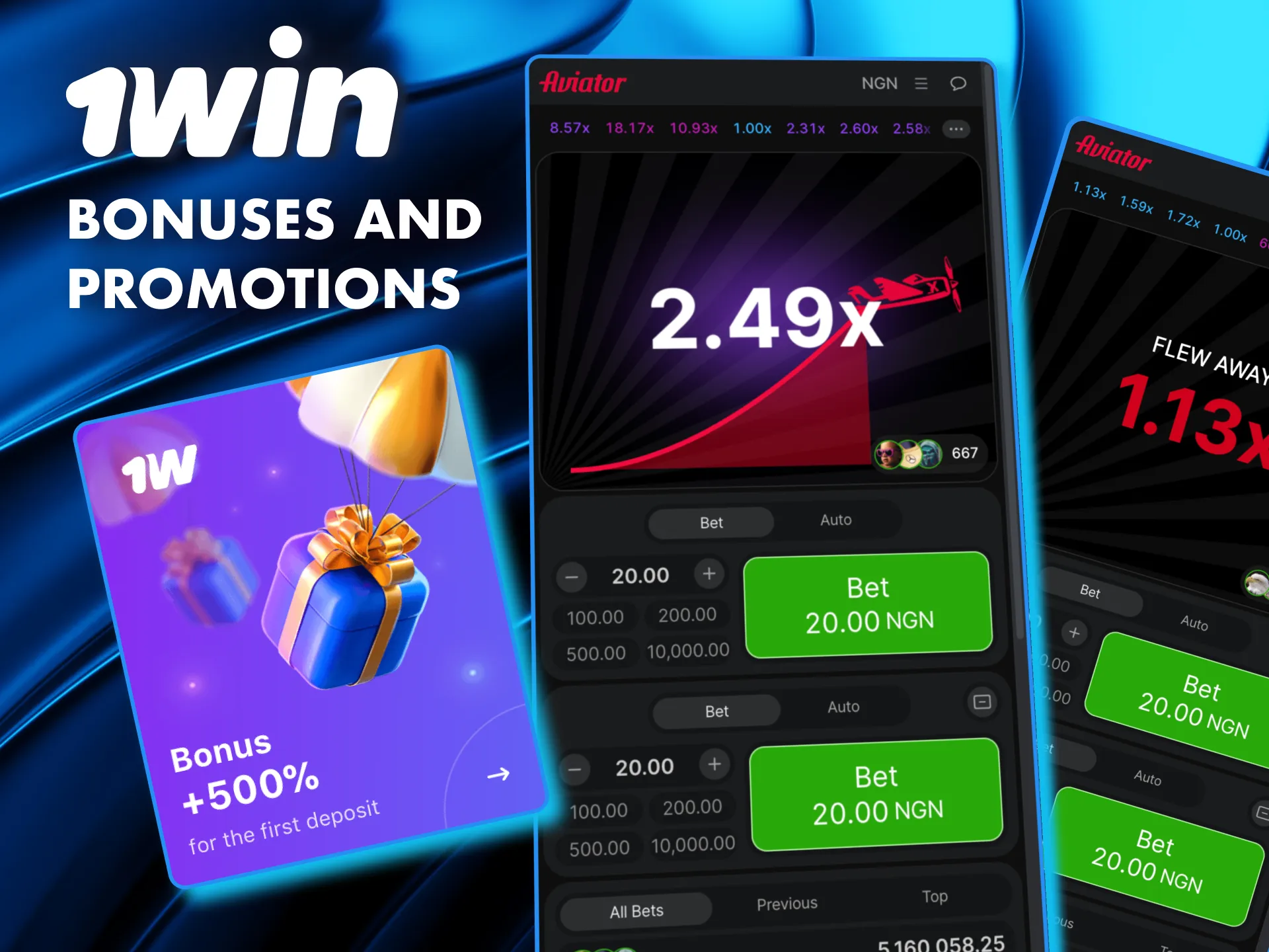 Take advantage of 1Win’s promotions for Aviator, including deposit boosts and free bets.