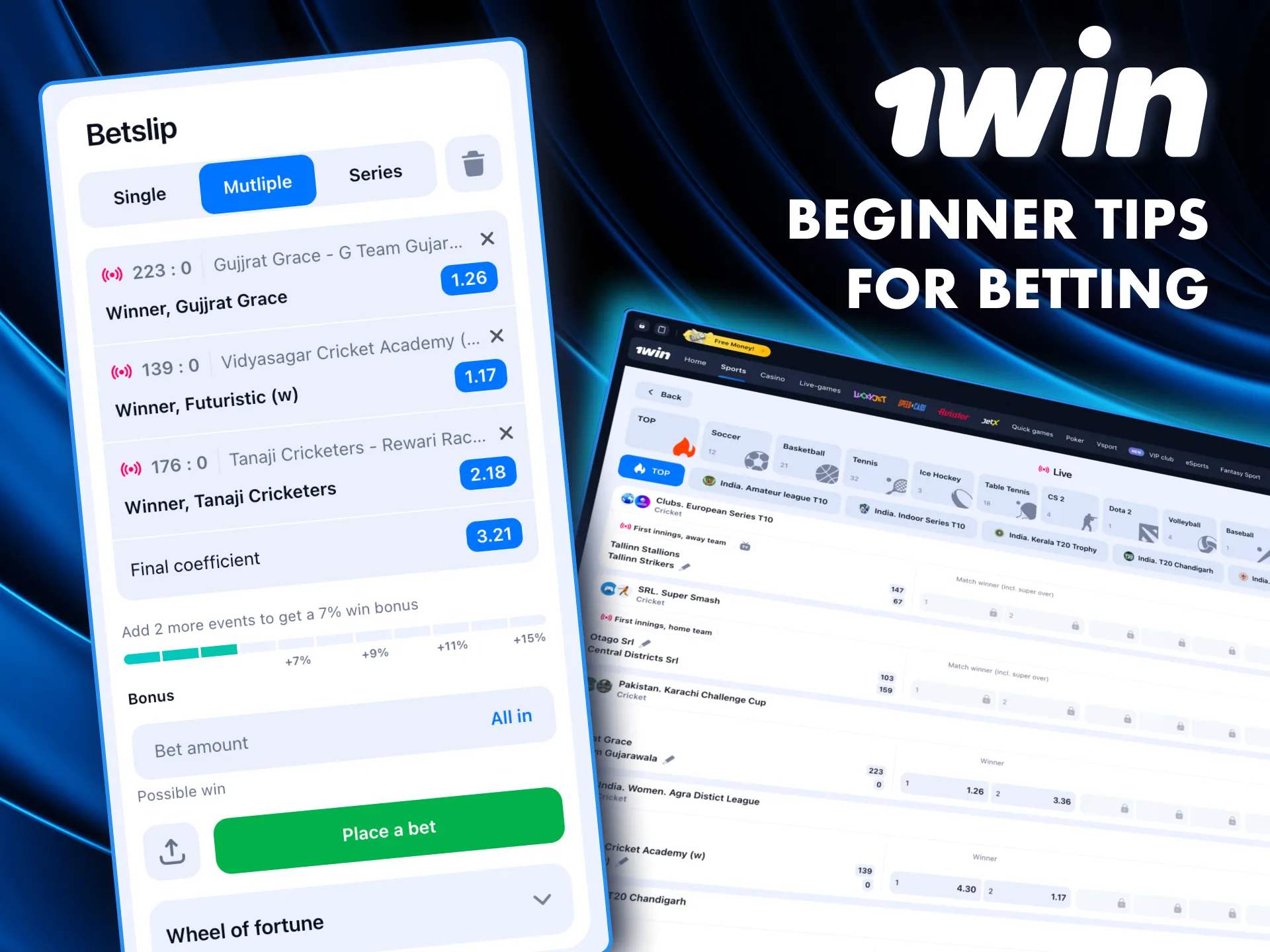 Learn the basics of betting at 1Win and develop responsible habits for wins.