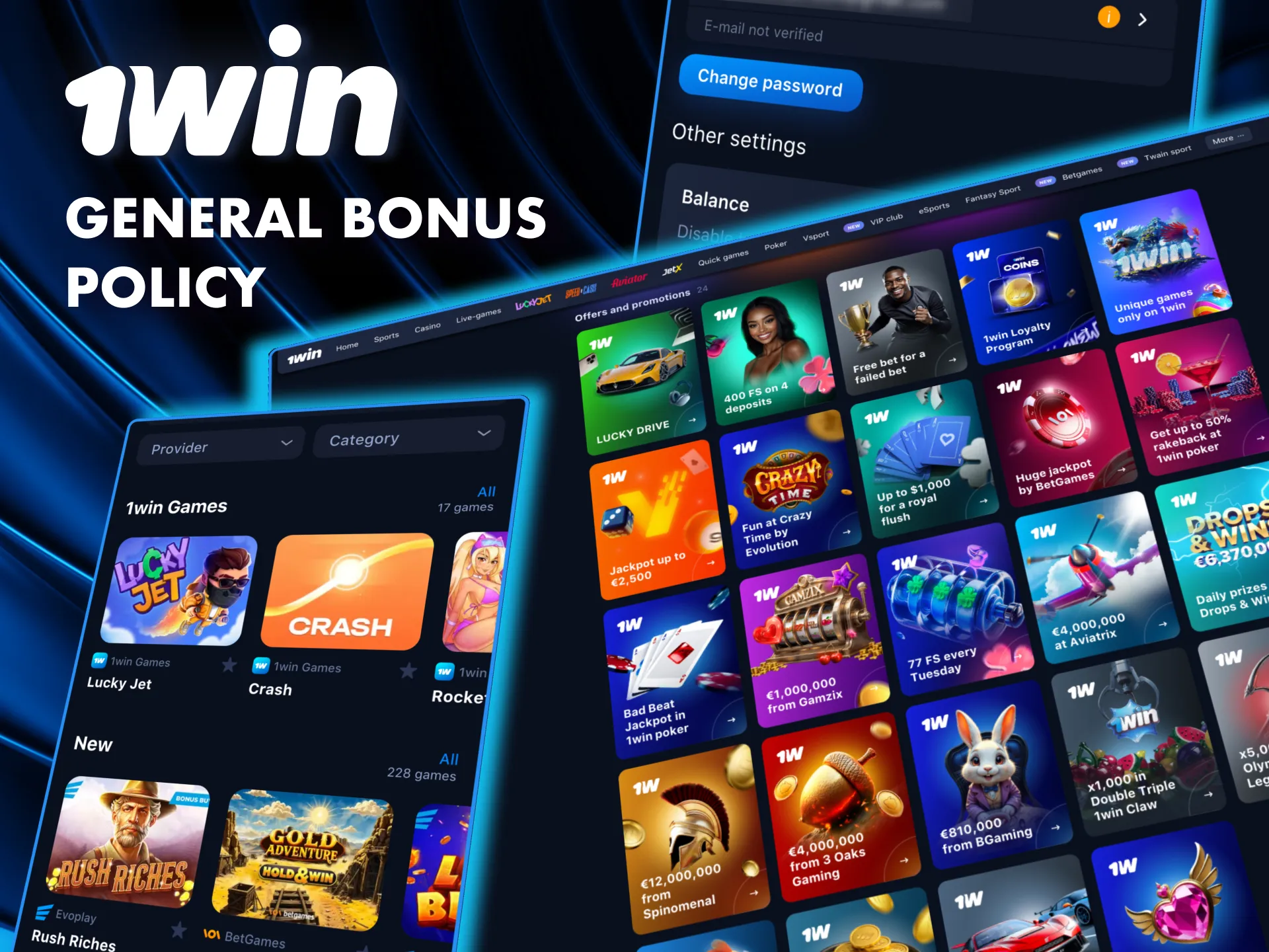 1Win bonuses follow strict rules, only verified accounts can claim and use promotions.