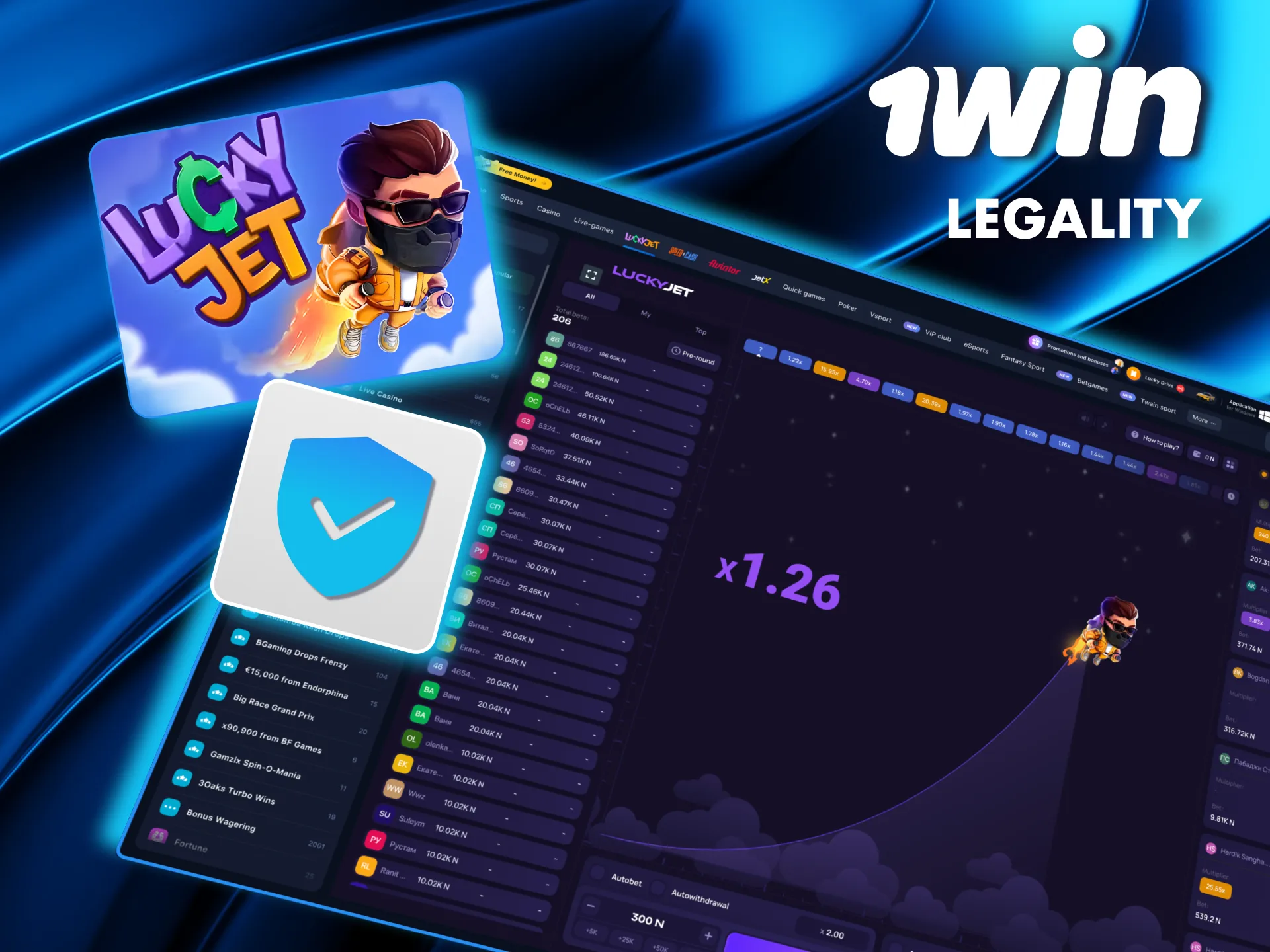 Lucky Jet at 1Win Nigeria is a trusted game with legal certification and responsible gaming policies.
