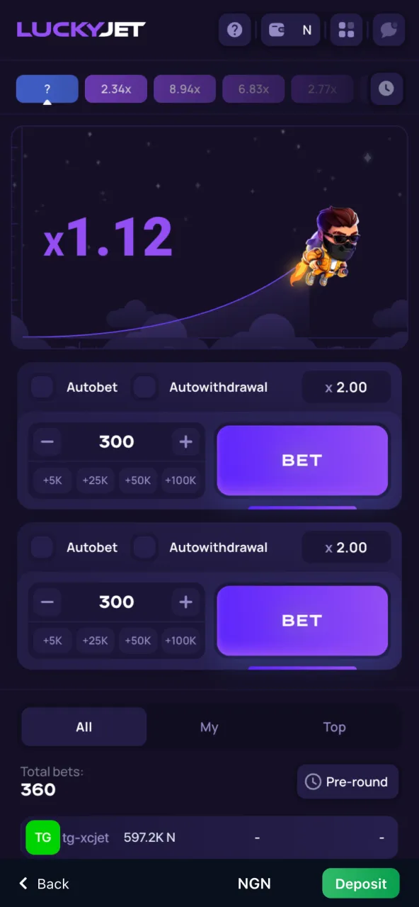 Watch as the jet takes off in 1Win Lucky Jet with multipliers rising every second.