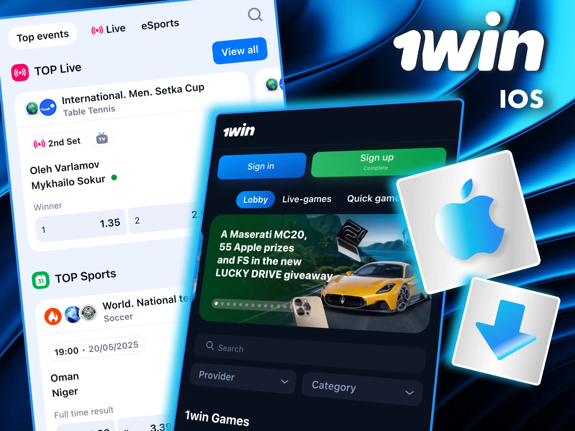 Access 1Win instantly on iOS by saving the PWA to your home screen.