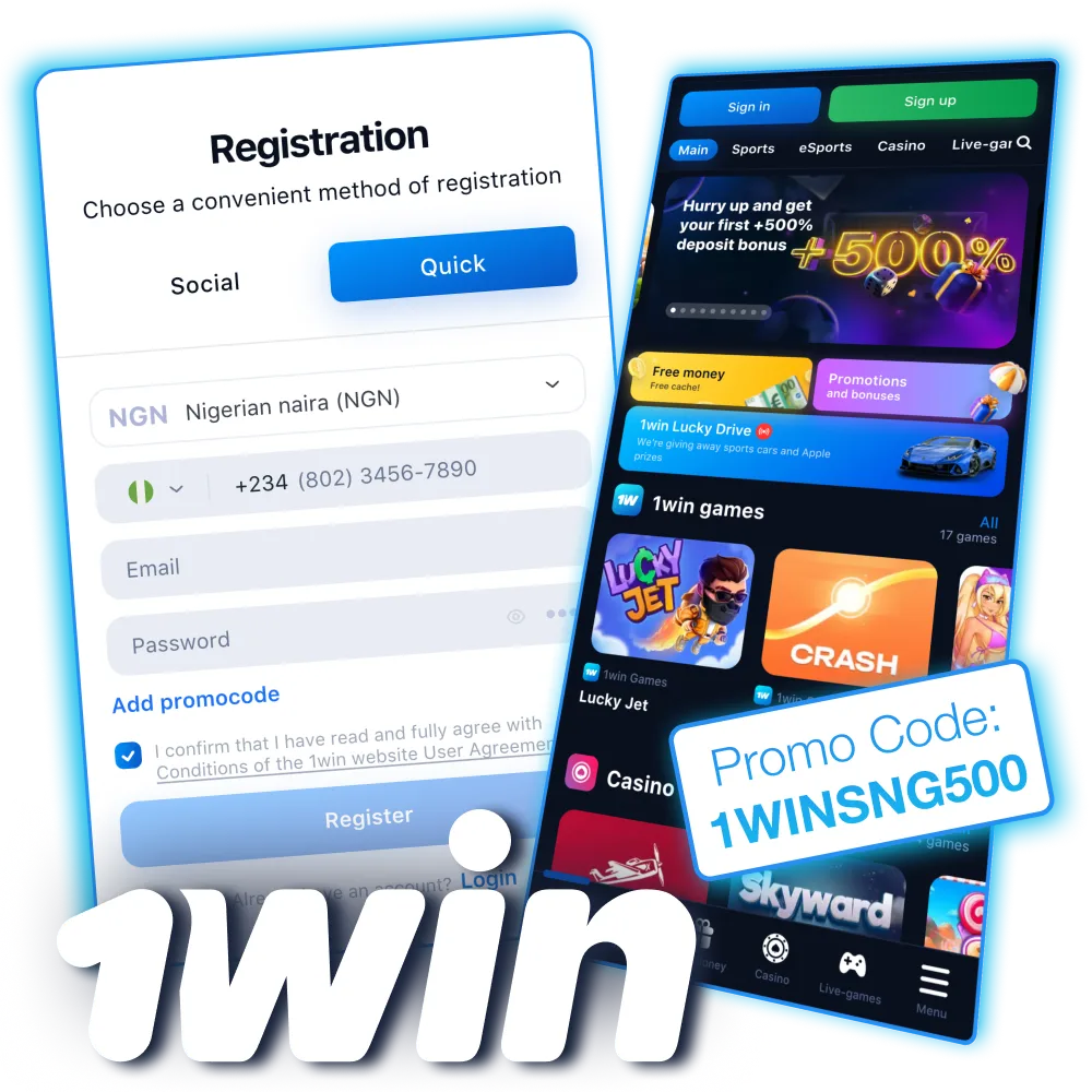 Unlock a 500% bonus with the exclusive 1Win promo code for Nigerian players.