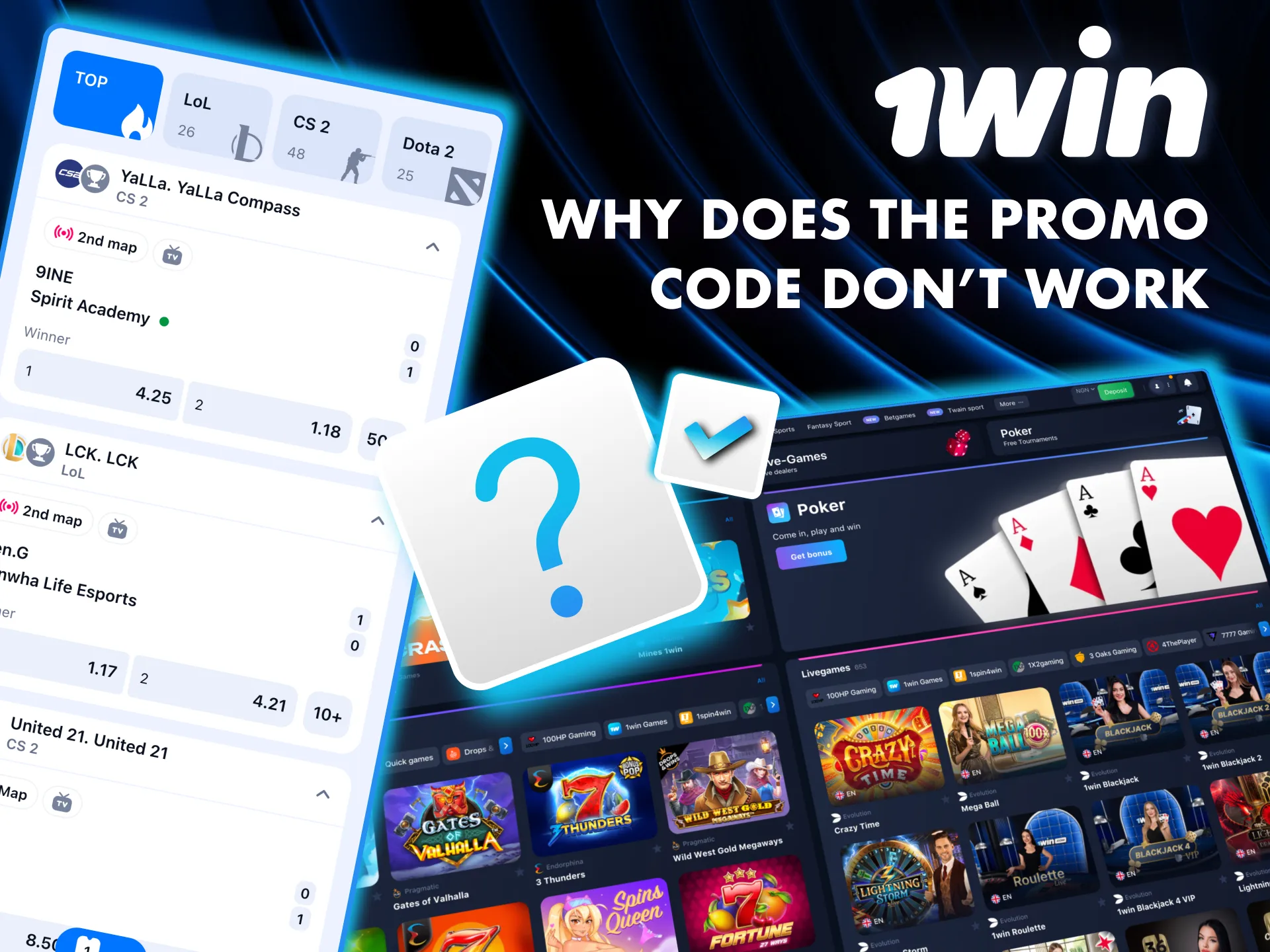 Ensure your 1Win promo code is valid by verifying its accuracy, expiration.