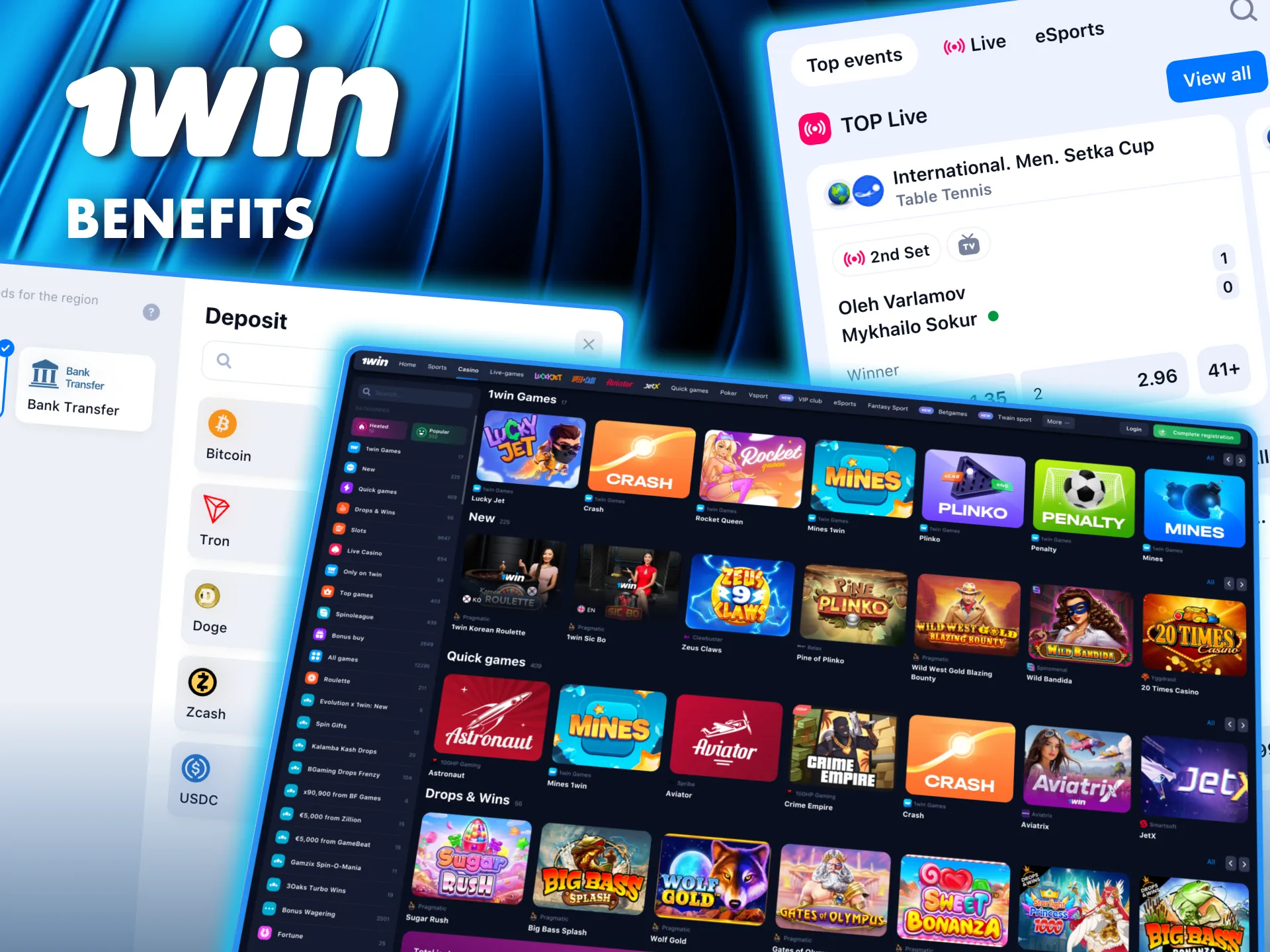 Unlock exclusive features at 1Win with access to thousands of games and sports betting.