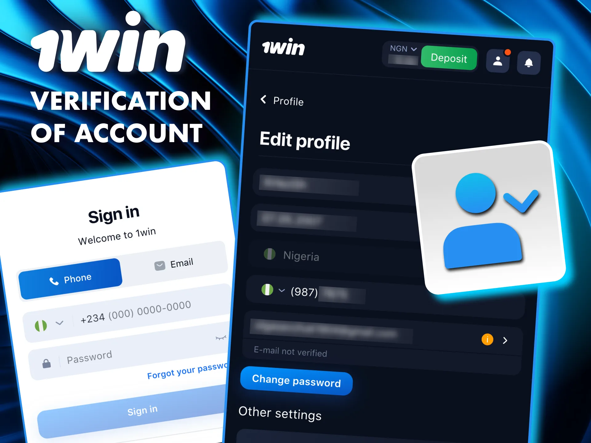 Complete your 1Win account verification by uploading required documents.