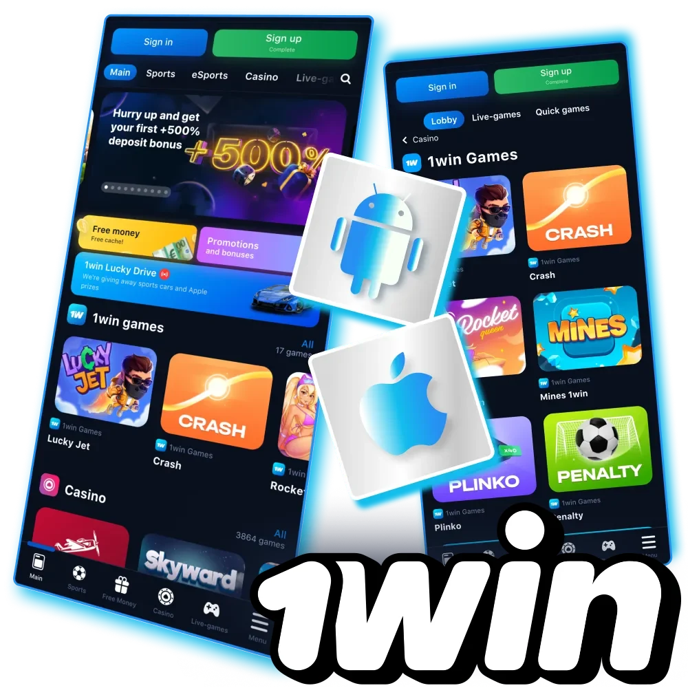 Install the 1Win app to access fast payments and exciting bonuses.