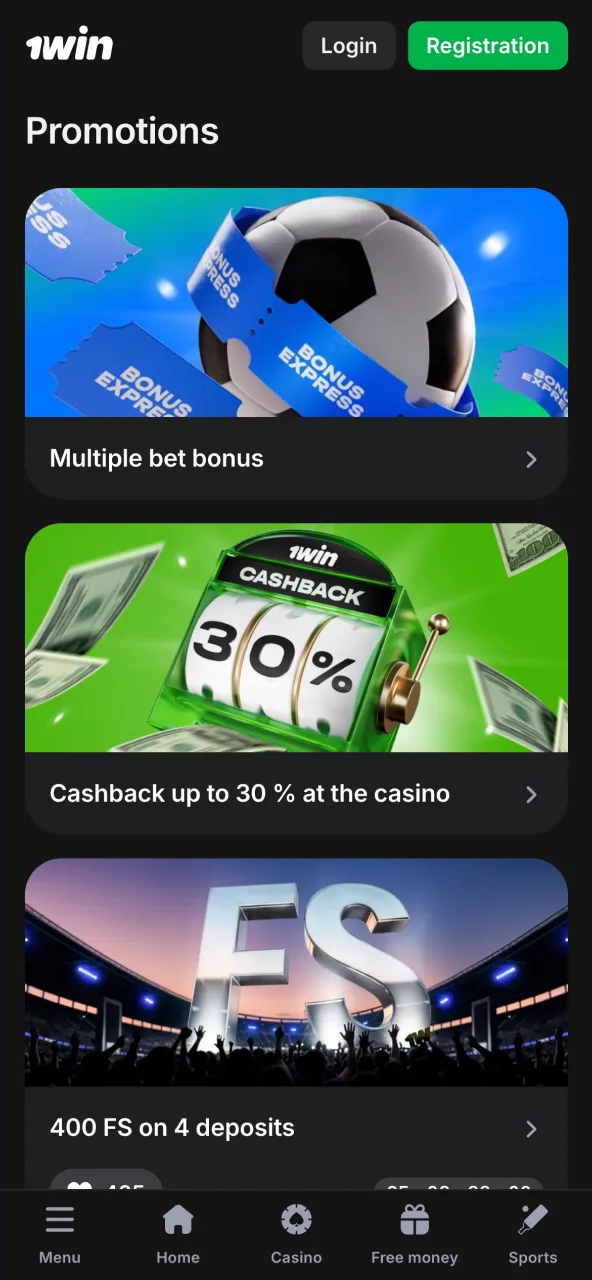 Discover exciting promotions and exclusive bonuses with 1Win.