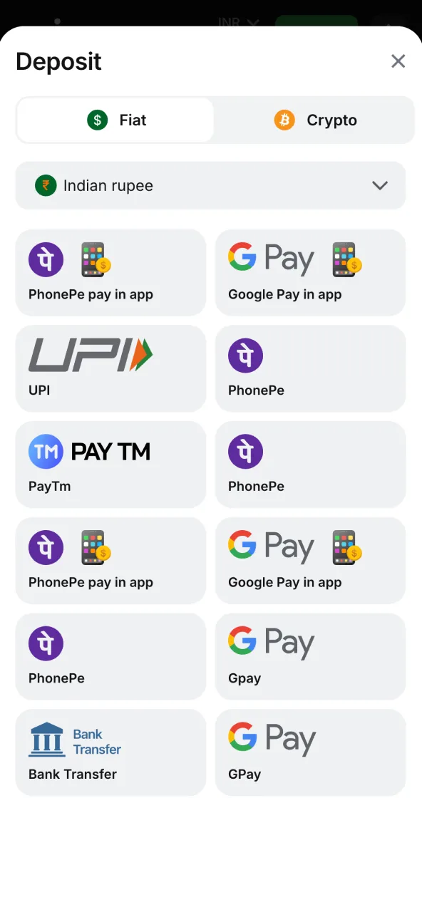 Instant deposits at 1win via UPI, Paytm, PhonePe.