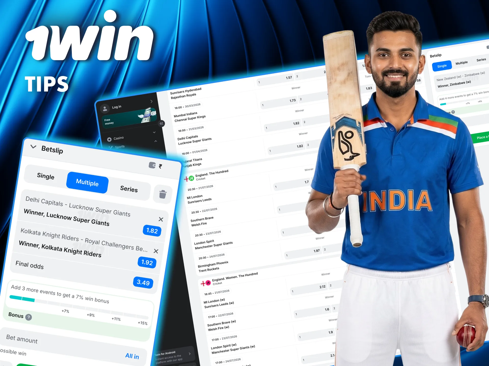 Smart cricket betting tips and tools available on 1win.